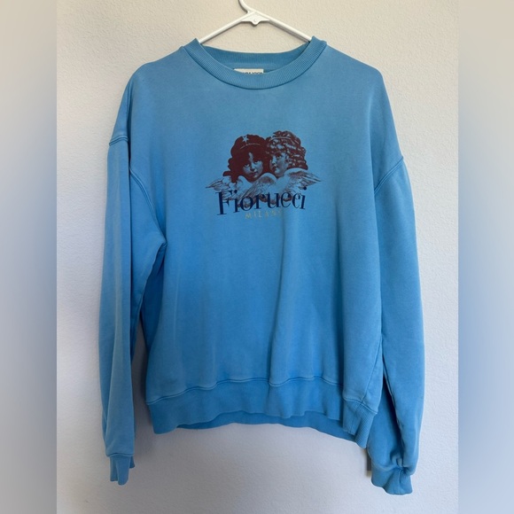 Fiorucci ANGELS SWEATSHIRT blue oversized S - Picture 6 of 12